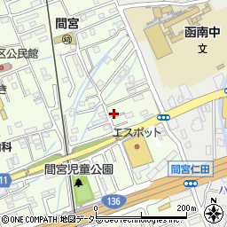 静岡県田方郡函南町間宮795-5周辺の地図