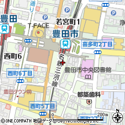豊田警察署豊田市駅前交番周辺の地図