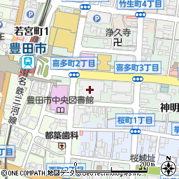 ホテルトヨタキャッスル周辺の地図