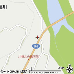 川根茶直売所山香荘茶園周辺の地図