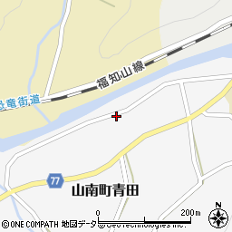 兵庫県丹波市山南町青田621周辺の地図