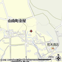 兵庫県丹波市山南町金屋117周辺の地図