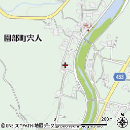 京都府南丹市園部町宍人市場2周辺の地図