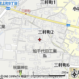 愛知県豊田市三軒町2丁目60周辺の地図