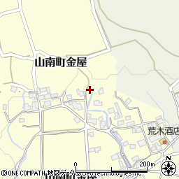 兵庫県丹波市山南町金屋496周辺の地図