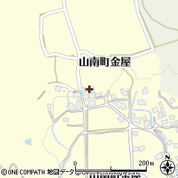 兵庫県丹波市山南町金屋464周辺の地図