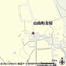 兵庫県丹波市山南町金屋398周辺の地図
