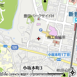 愛知県豊田市小坂本町1丁目58周辺の地図