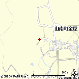 兵庫県丹波市山南町金屋407周辺の地図