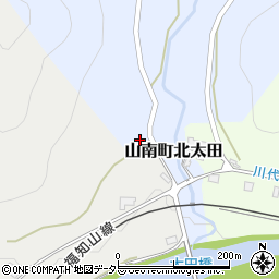 兵庫県丹波市山南町北太田311周辺の地図