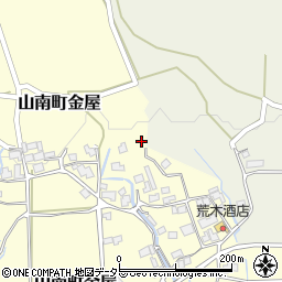 兵庫県丹波市山南町金屋120周辺の地図
