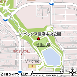 桑名市役所　都市整備部アセットマネジメント課エイベックス播磨中央公園周辺の地図