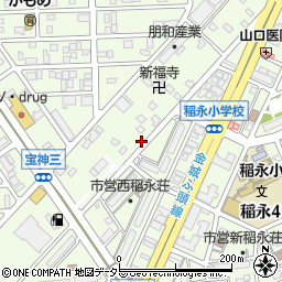 名鉄協商稲永５丁目駐車場周辺の地図