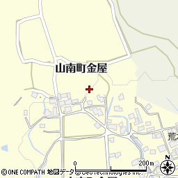 兵庫県丹波市山南町金屋491周辺の地図