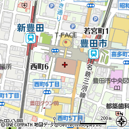 オーガニックＴ‐ＦＡＣＥ　豊田店周辺の地図