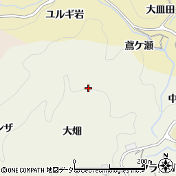 愛知県豊田市上脇町大畑周辺の地図