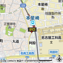 愛知県名古屋市南区本星崎町大道432-2周辺の地図