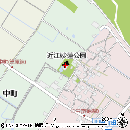 守山市立　近江妙蓮公園・資料館周辺の地図