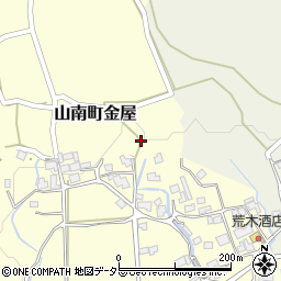 兵庫県丹波市山南町金屋495周辺の地図