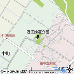 近江妙蓮公園・資料館周辺の地図