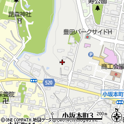愛知県豊田市小坂本町2丁目54周辺の地図