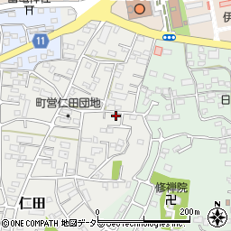静岡県田方郡函南町仁田721周辺の地図