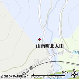 兵庫県丹波市山南町北太田317周辺の地図