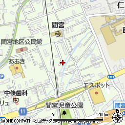 静岡県田方郡函南町間宮809-5周辺の地図