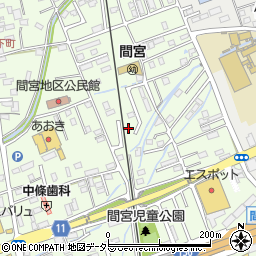 静岡県田方郡函南町間宮810周辺の地図