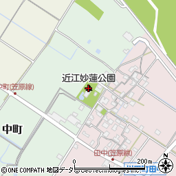 近江妙蓮公園周辺の地図