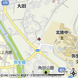 岡山県津山市大田208周辺の地図