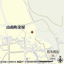 兵庫県丹波市山南町金屋122周辺の地図