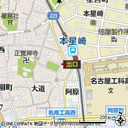 愛知県名古屋市南区本星崎町大道428周辺の地図