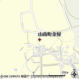 兵庫県丹波市山南町金屋478周辺の地図