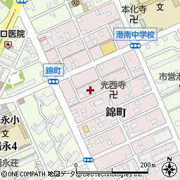 愛知県名古屋市港区錦町13周辺の地図