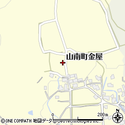 兵庫県丹波市山南町金屋386周辺の地図