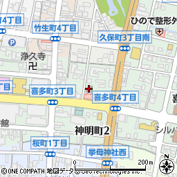 豊田喜多町郵便局周辺の地図
