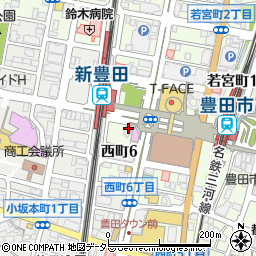 名古屋羽根付き餃子 にこにこ餃子 豊田店周辺の地図