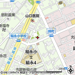 市営新稲永荘周辺の地図