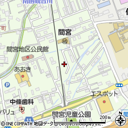 静岡県田方郡函南町間宮809周辺の地図