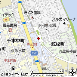 蛇松緑道トイレ　お祭り広場周辺の地図
