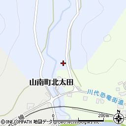 兵庫県丹波市山南町北太田167周辺の地図