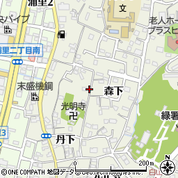 愛知県名古屋市緑区鳴海町森下39周辺の地図