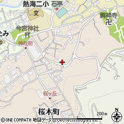 静岡県熱海市桜木町周辺の地図
