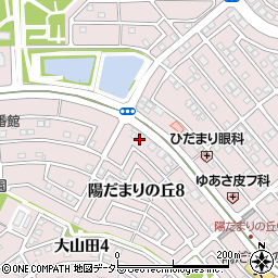 アプリ児童　デイサービス陽だまりの丘周辺の地図