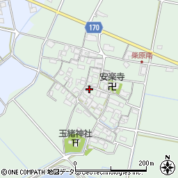 滋賀県東近江市柴原南町周辺の地図