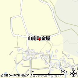 兵庫県丹波市山南町金屋周辺の地図