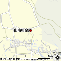兵庫県丹波市山南町金屋131周辺の地図