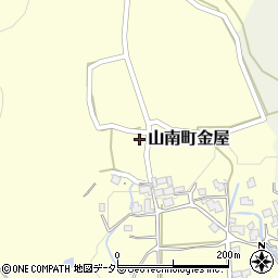 兵庫県丹波市山南町金屋384周辺の地図