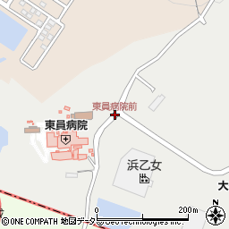 東員病院前周辺の地図